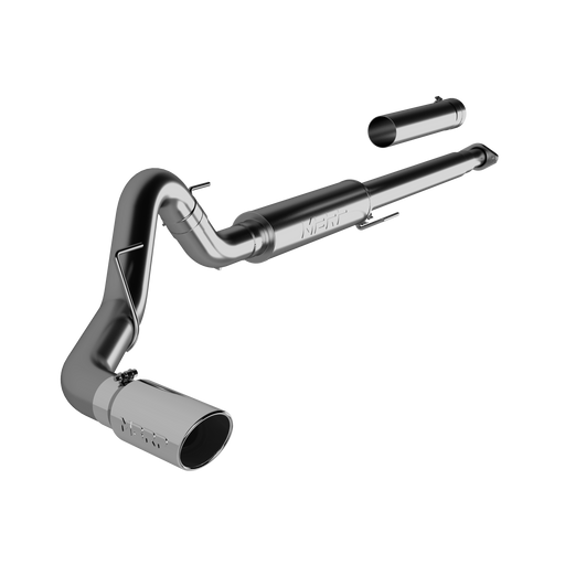 MBRP Armor Plus 4 Inch Cat Back Exhaust Single T409 Stainless | 2015-2020 Ford F-150 2.7L/3.5L EcoBoost Excludes 2019 F-150 Limited