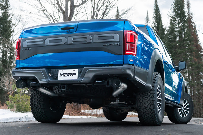 MBRP Armor Plus 3 Inch Resonator Back Exhaust Dual Rear Exit T409 Stainless | 2017-2020 Ford F-150 Raptor 3.5L EcoBoost