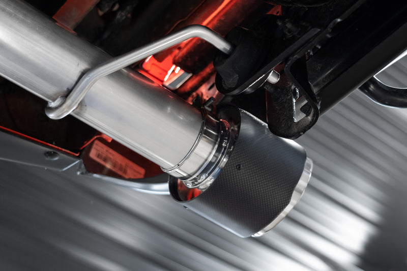 MBRP Armor Pro 3 Inch Axle Back Exhaust Dual Rear Exit T304 Stainless with Carbon Fiber Tips | 2021+ Ford F-150 Raptor 3.5L EcoBoost HO