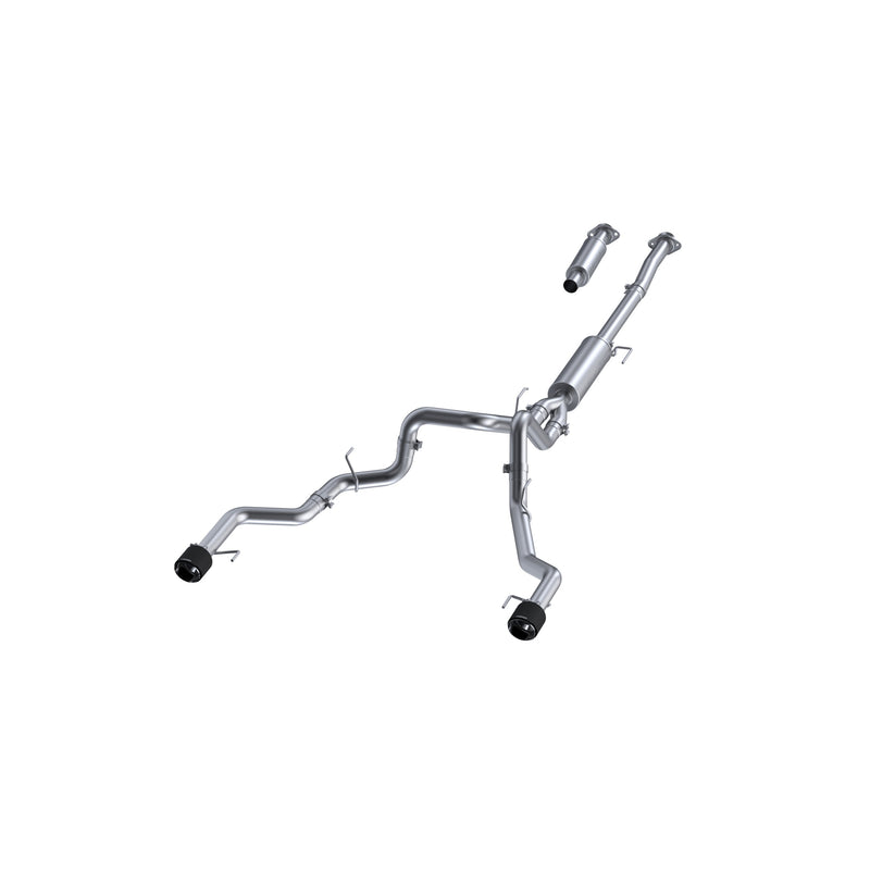 MBRP Armor Pro 3 Inch Cat Back Exhaust Dual Rear Exit T304 Stainless with Carbon Fiber Tips | 2021+ Ford F-150 Tremor and 2022+ Ford F-150