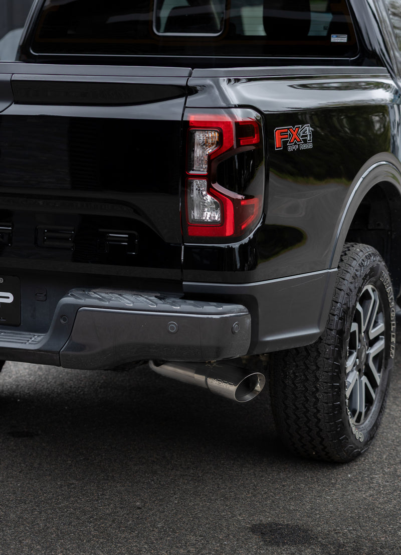 MBRP Armor Pro 3 Inch Cat Back Exhaust Single Side Exit T304 Stainless with Polished Tip | 2024 Ford Ranger 2.3L EcoBoost