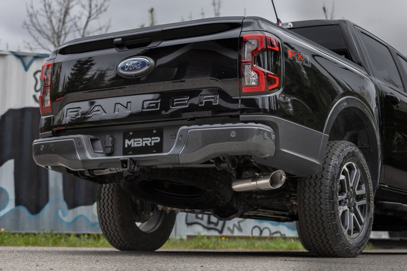 MBRP Armor Pro 3 Inch Cat Back Exhaust Single Side Exit T304 Stainless with Polished Tip | 2024 Ford Ranger 2.3L EcoBoost