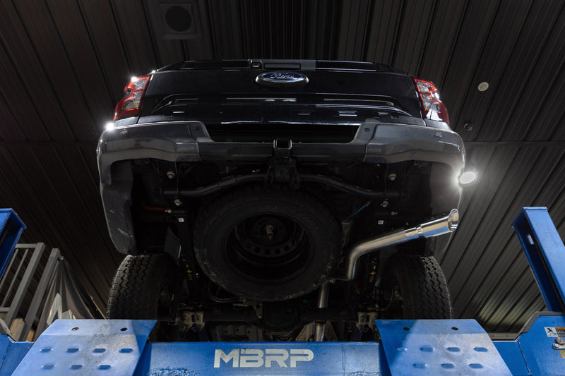 MBRP Armor Pro 3 Inch Cat Back Exhaust Single Side Exit T304 Stainless with Polished Tip | 2024 Ford Ranger 2.3L EcoBoost