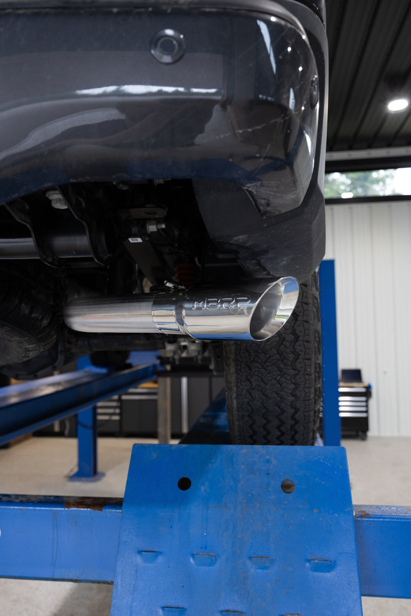 MBRP Armor Pro 3 Inch Cat Back Exhaust Single Side Exit T304 Stainless with Polished Tip | 2024 Ford Ranger 2.3L EcoBoost