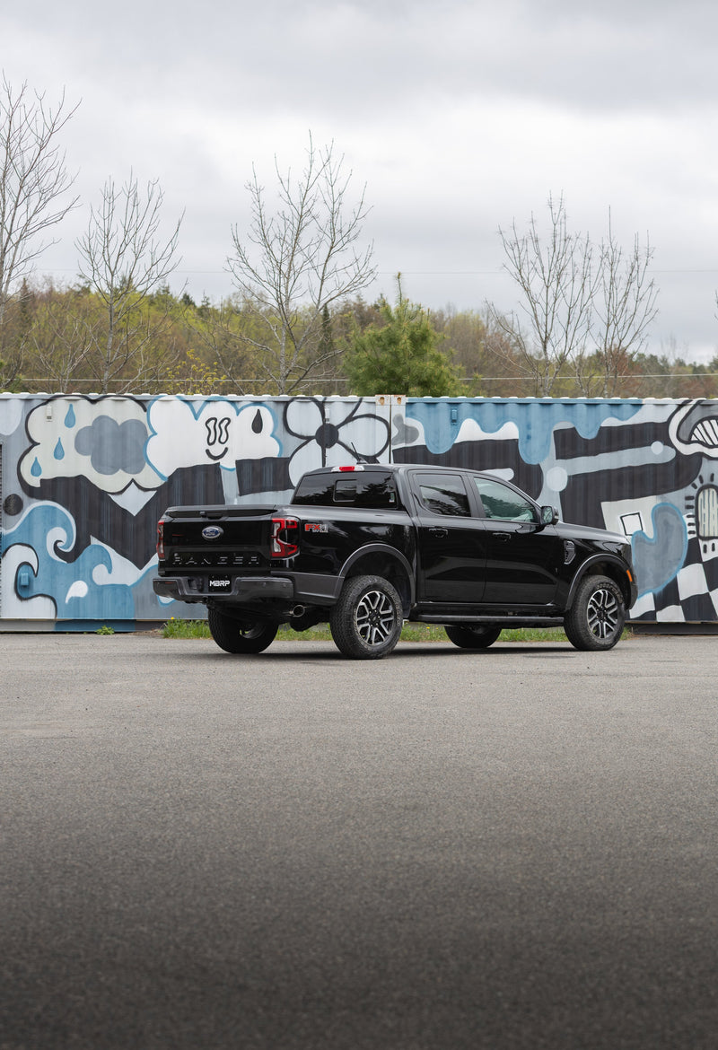MBRP Armor Lite 3 Inch Cat Back Exhaust Single Side Exit Aluminized with Polished Tip | 2024 Ford Ranger 2.3L EcoBoost