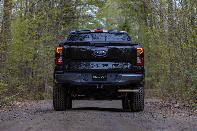 MBRP Armor Lite 3 Inch Cat Back Exhaust Single Side Exit Aluminized with Polished Tip | 2024 Ford Ranger 2.3L EcoBoost