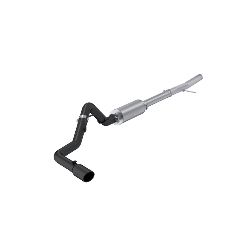 MBRP Armor BLK 3 Inch Cat Back Exhaust Single Side Exit Black Coated Aluminized with Black Tip | 2024 Ford Ranger 2.3L EcoBoost