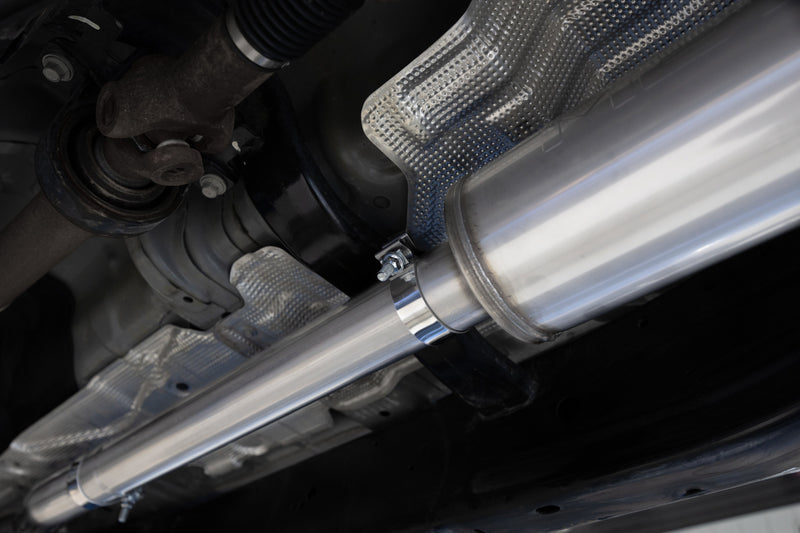 MBRP Armor BLK 3 Inch Cat Back Exhaust Single Side Exit Black Coated Aluminized with Black Tip | 2024 Ford Ranger 2.3L EcoBoost