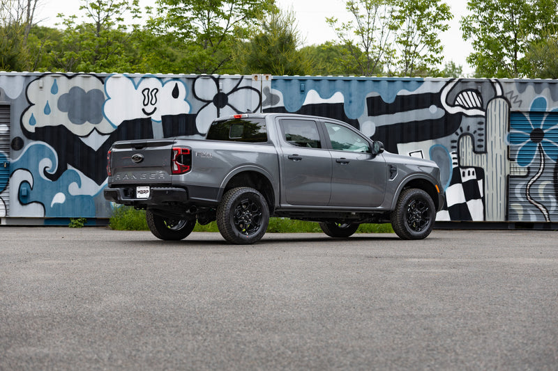MBRP Armor BLK 2.5 Inch Cat Back Exhaust 3 Inch Single Side Rear Exit | 2024+ Ford Ranger 2.7L