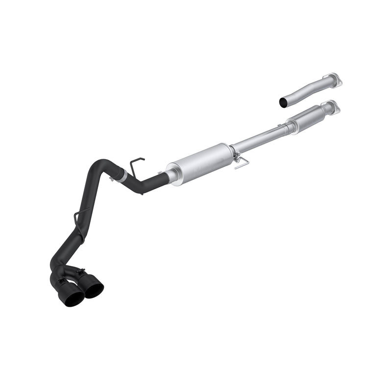 MBRP Armor BLK 3 Inch Cat Back Exhaust Single Side Exit with Dual Outlet | 2021+ Ford F-150 2.7L/3.5L EcoBoost and 5.0L