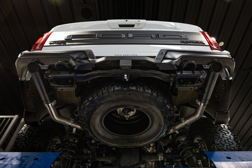 MBRP Armor BLK 3 Inch Axle Back Exhaust Dual Split Rear Turn Down | 2022+ Ford F-150 Raptor 3.5L and Raptor R 5.2L