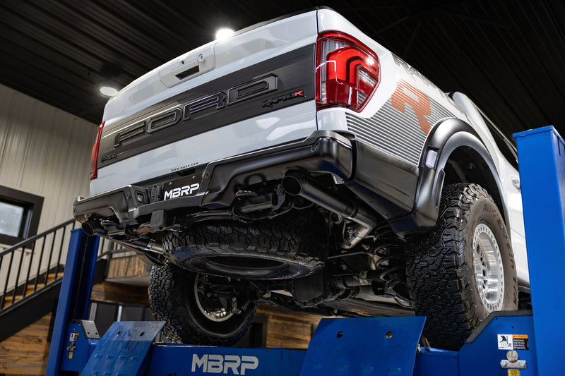MBRP Armor BLK 3 Inch Axle Back Exhaust Dual Split Rear Turn Down | 2022+ Ford F-150 Raptor 3.5L and Raptor R 5.2L