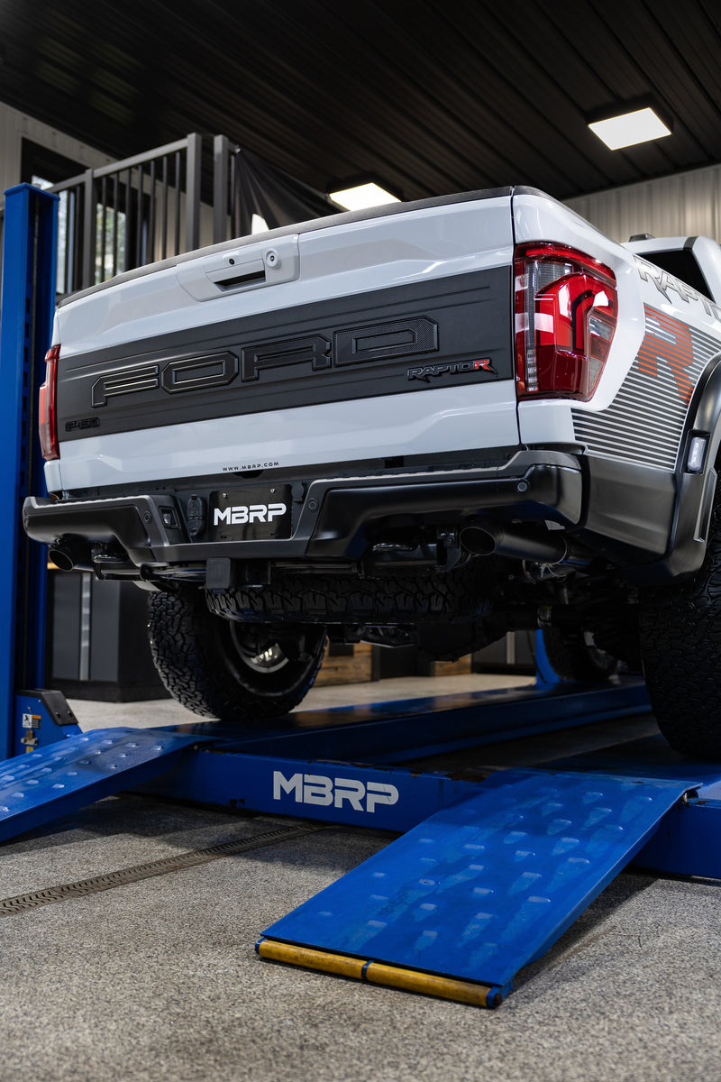 MBRP Armor BLK 3 Inch Axle Back Exhaust Dual Split Rear Turn Down | 2022+ Ford F-150 Raptor 3.5L and Raptor R 5.2L