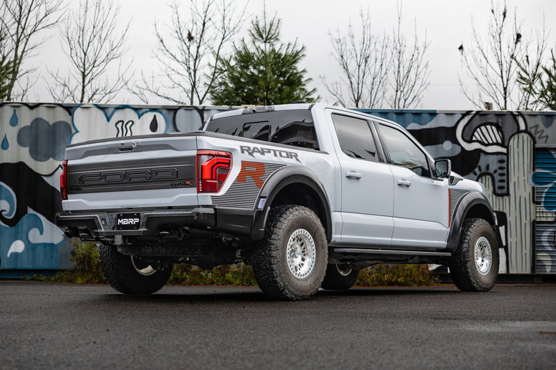 MBRP Armor BLK 3 Inch Axle Back Exhaust Dual Split Rear Turn Down | 2022+ Ford F-150 Raptor 3.5L and Raptor R 5.2L