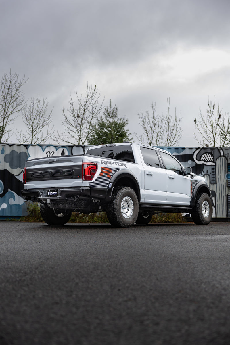 MBRP Armor BLK 3 Inch Axle Back Exhaust Dual Split Rear Turn Down | 2022+ Ford F-150 Raptor 3.5L and Raptor R 5.2L