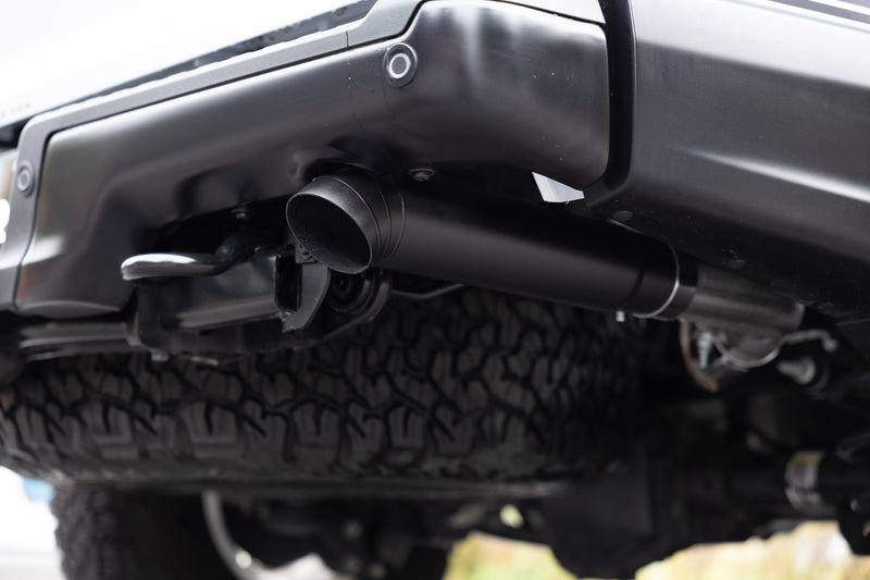 MBRP Armor BLK 3 Inch Axle Back Exhaust Dual Split Rear Turn Down | 2022+ Ford F-150 Raptor 3.5L and Raptor R 5.2L