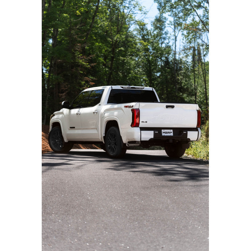MBRP Armor Lite 2.5 Inch Dual Cat Back Exhaust Single Side Exit Aluminized | 2022+ Toyota Tundra 3.4L