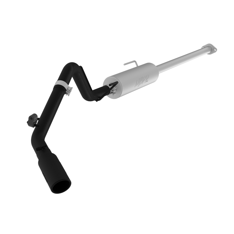 MBRP Armor BLK Cat Back Exhaust Single Side Exit Black Coated Aluminized | 2005-2015 Toyota Tacoma 4.0L Extended/Crew Cab