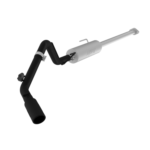 MBRP Armor BLK Cat Back Exhaust Single Side Exit Black Coated Aluminized | 2005-2015 Toyota Tacoma 4.0L Extended/Crew Cab