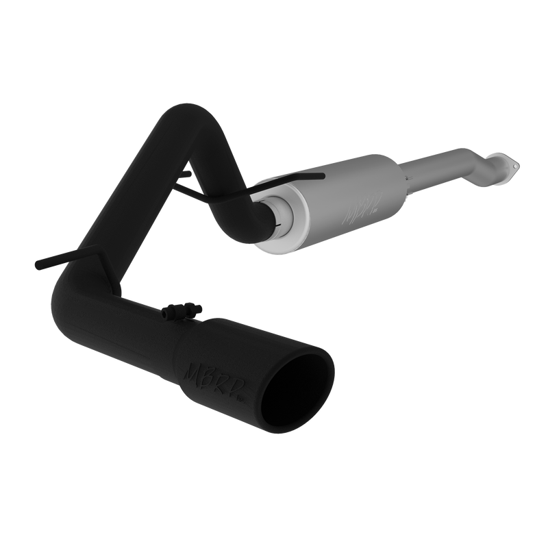 MBRP Armor BLK 3 Inch Cat Back Exhaust Single Side Exit Black Coated Aluminized | 2016-2023 Toyota Tacoma 3.5L