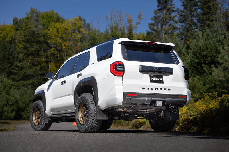 MBRP Armor Pro Overland 3 Inch Cat Back Exhaust Single Rear High Clearance Turn Down | 2024+ Toyota 4Runner
