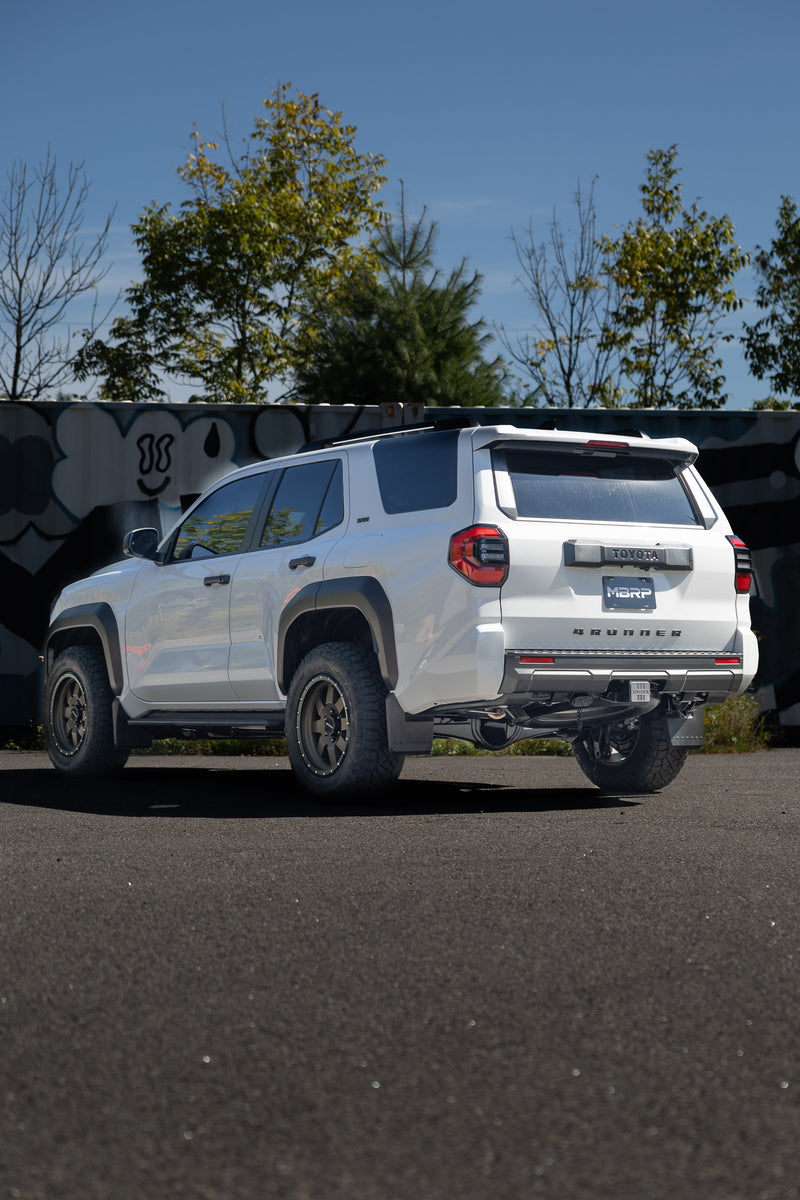 MBRP Armor Pro Overland 3 Inch Cat Back Exhaust Single Rear High Clearance Turn Down | 2024+ Toyota 4Runner