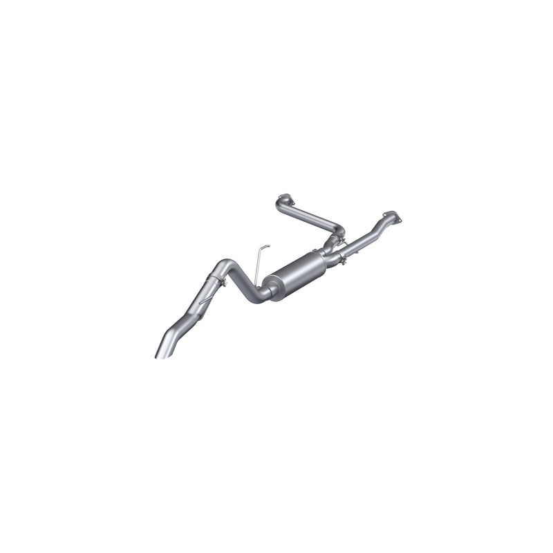 MBRP Armor Lite 2.5 Inch Cat Back Exhaust 3 Inch Single High Clearance Rear Exit Turn Down Aluminized | 2022+ Nissan Frontier 3.8L