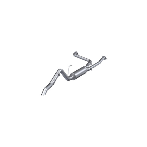 MBRP Armor Lite 2.5 Inch Cat Back Exhaust 3 Inch Single High Clearance Rear Exit Turn Down Aluminized | 2022+ Nissan Frontier 3.8L