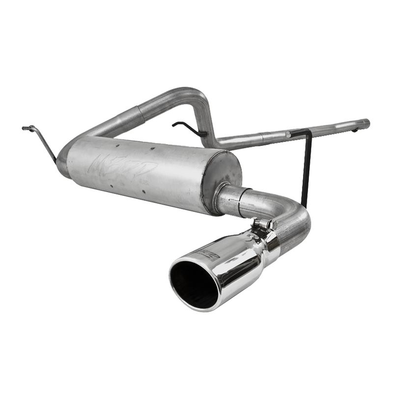 MBRP Armor Lite Cat Back Exhaust Single Side Exit Aluminized | 2007-2011 Jeep Wrangler 3.8L V6 2/4 Door