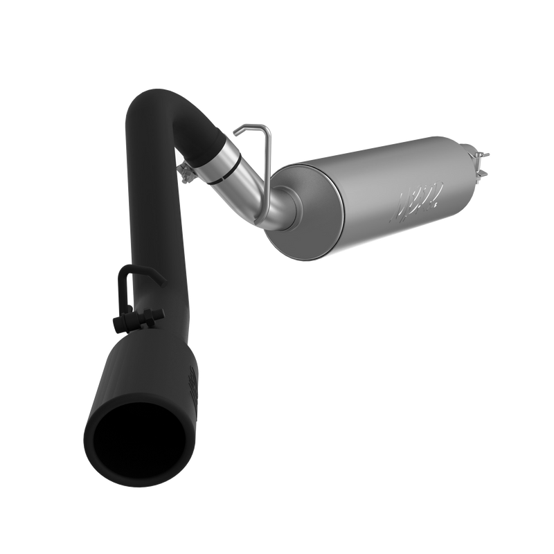 MBRP Armor BLK Cat Back Exhaust Single Side Exit | 1997-1999 Jeep Wrangler TJ