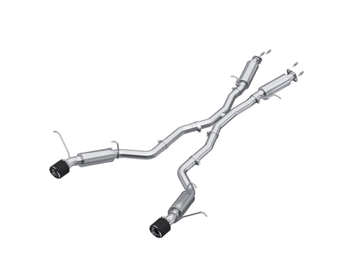 MBRP Armor Pro 3 Inch Cat Back Exhaust Dual Rear Exit T304 Stainless with Carbon Fiber Tips | 2012-2021 Jeep