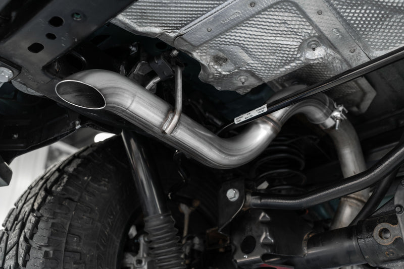 MBRP Armor Plus 2.5 Inch Axle Back Exhaust Single Rear Muffler Bypass | 2018+ Jeep Wrangler JL 2/4 Door