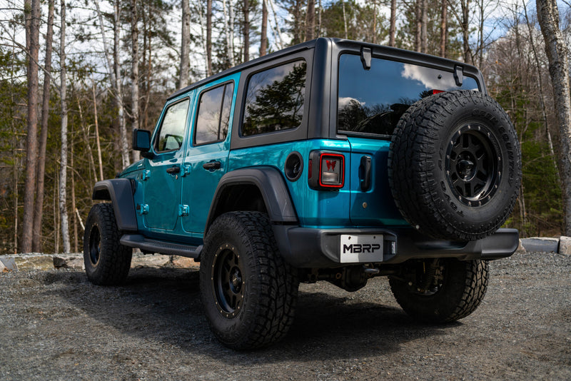 MBRP Armor Plus 2.5 Inch Axle Back Exhaust Single Rear Muffler Bypass | 2018+ Jeep Wrangler JL 2/4 Door