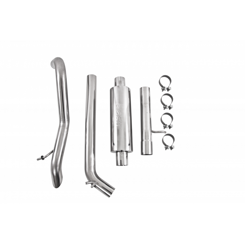 MBRP Armor Plus Cat Back Exhaust Single Rear Exit Off Road T409 Stainless | 2012-2018 Jeep Wrangler/Rubicon JK 3.6L V6 2/4 Door