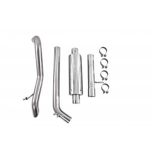 MBRP Armor Plus Cat Back Exhaust Single Rear Exit Off Road T409 Stainless | 2012-2018 Jeep Wrangler/Rubicon JK 3.6L V6 2/4 Door