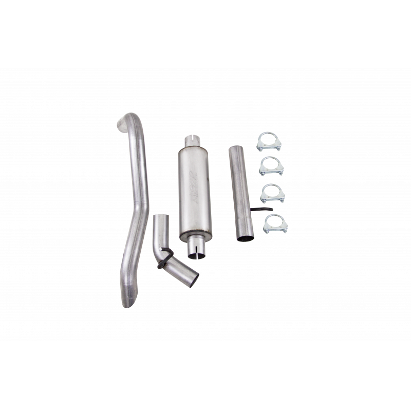 MBRP Armor Lite Cat Back Exhaust Single Rear Exit Off Road Aluminized | 2012-2018 Jeep Wrangler/Rubicon JK 3.6L V6 2/4 Door