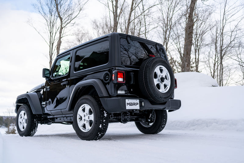 MBRP Armor Lite Cat Back Exhaust Single Rear Exit | 2018+ Jeep Wrangler JL 2/4 Door 2.0L/3.6L