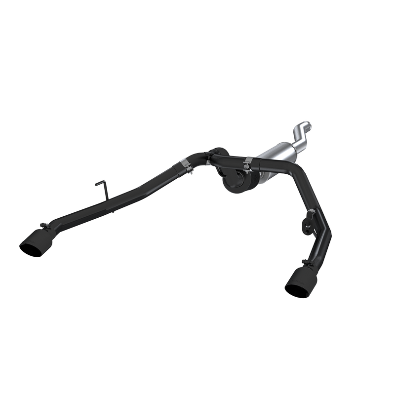 MBRP Armor BLK 2.5 Inch Cat Back Exhaust Dual Rear Exit | 2020+ Jeep Gladiator 3.6L