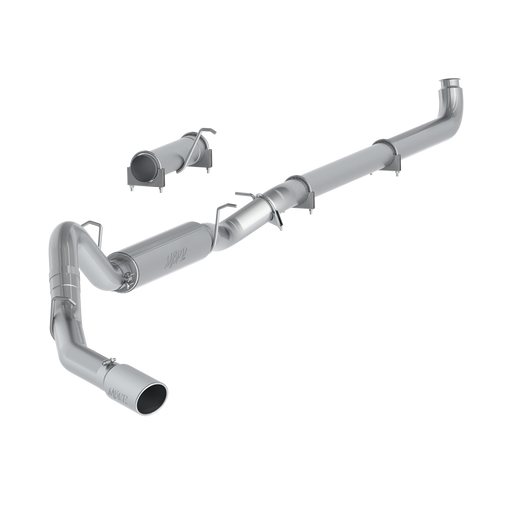 MBRP Armor Lite 4 Inch Exhaust Pipe Single Side Exit Aluminized | 2001-2007 Chevrolet/GMC Silverado/Sierra 2500/3500 Duramax Extended/Crew Cab