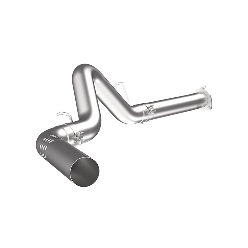MBRP Armor Plus 4 Inch Filter Back Exhaust Single Side Exit No Muffler T409 Stainless | 2007-2010 Chevrolet/GMC Silverado/Sierra 2500/3500 Duramax LMM