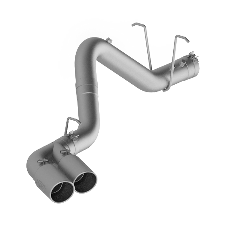 MBRP Armor Lite 4 Inch Filter Back Exhaust Single Side Dual Outlet Aluminized | 2011-2019 Chevrolet/GMC Silverado/Sierra 2500/3500 Duramax