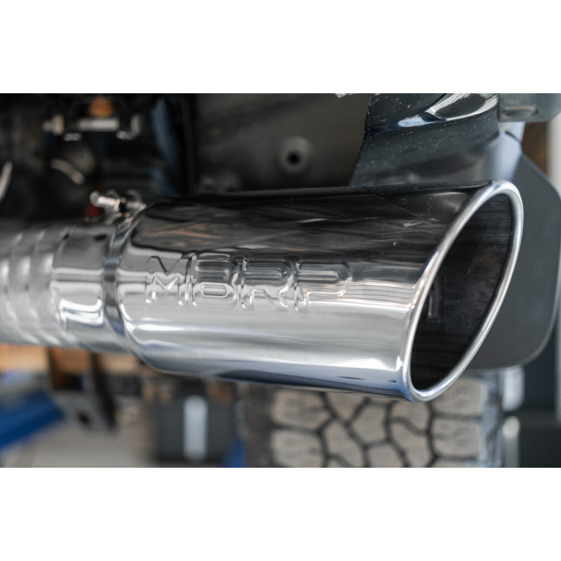 MBRP Armor Lite 4 Inch Filter Back Exhaust Single Side Exit Aluminized | 2020-2025 Chevrolet/GMC Silverado/Sierra 2500/3500