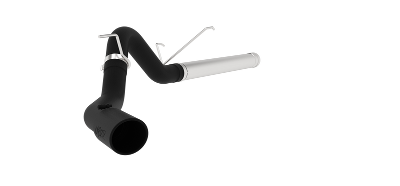MBRP Armor BLK 4 Inch Filter Back Exhaust Single Side Exit Black Coated | 2007-2012 Ram 2500/3500 6.7L Cummins