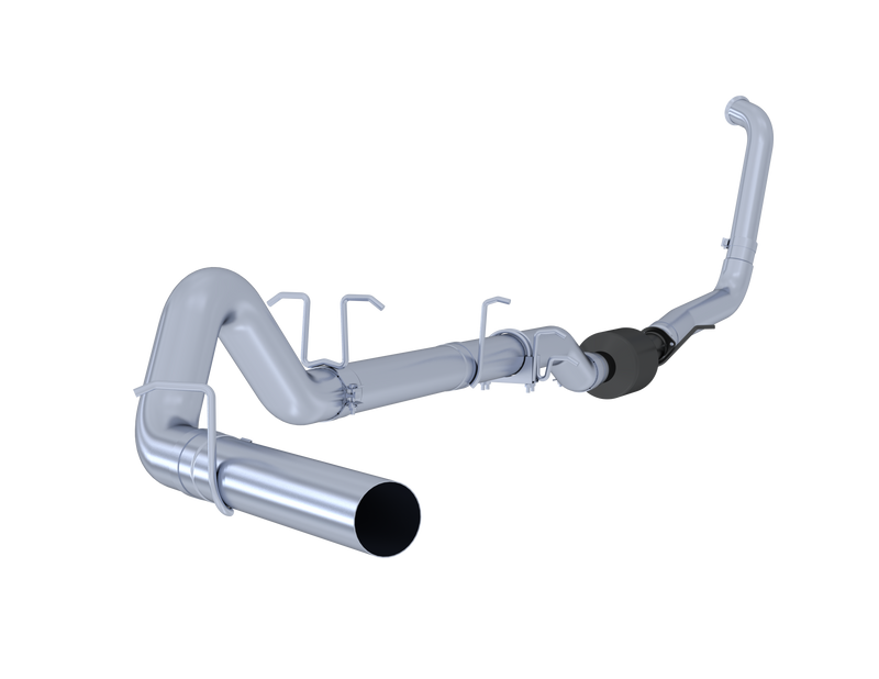 MBRP Armor Plus 4 Inch Turbo Back Exhaust Single Side Exit No Muffler T409 Stainless | 2003-2007 Ford F-250/F-350 6.0L Extended/Crew Cab