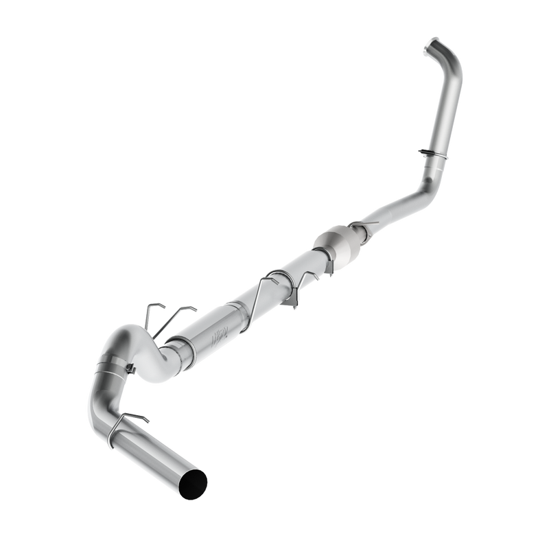 MBRP Armor Lite 5 Inch Turbo Back Exhaust Stock Cat Single Side Exit Aluminized | 2003-2007 Ford F-250/F-350 6.0L Extended Cab/Crew Cab