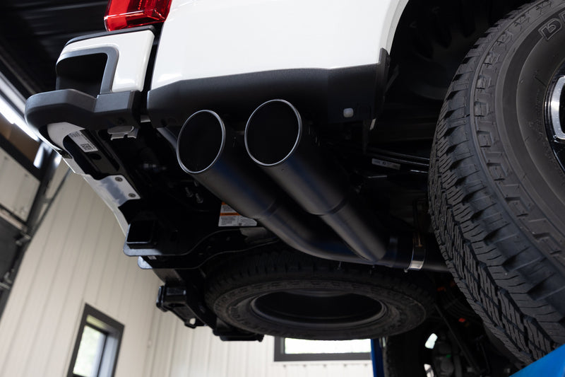 MBRP Armor Plus 4 Inch Filter Back Exhaust Single Side Dual Exit T409 Stainless | 2017+ Ford F-250/F-350/F-450 6.7L (S6290BLK)