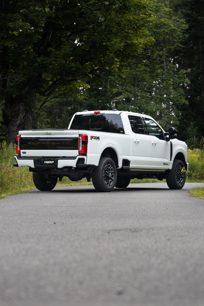 MBRP Armor Plus 4 Inch Filter Back Exhaust Single Side Dual Exit T409 Stainless | 2017+ Ford F-250/F-350/F-450 6.7L (S6290BLK)