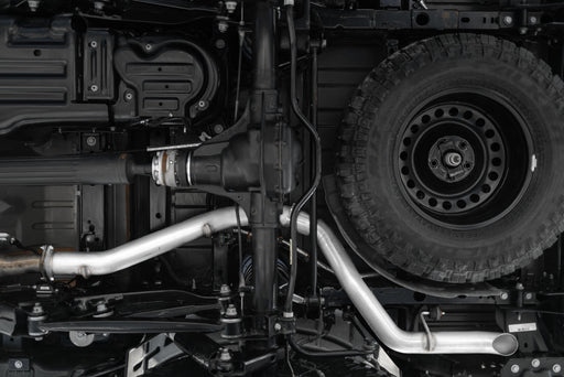 MBRP Armor Plus 3 Inch Filter Back Exhaust Rear Turn Down T409 Stainless | 2021-2023 Jeep Gladiator