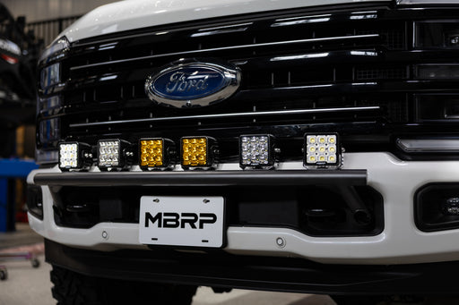 MBRP Black Coated Bumper Light Mounting Bar | 2017+ Ford F-250/F-350/F-450/F-550 Super Duty