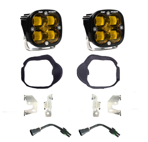 Baja Design | Mercedes Squadron SAE Fog Pocket Light Kit - Mercedes-Benz 2019-2026 Sprinter 1500/2500/3500 | Amber - Underland Offroad